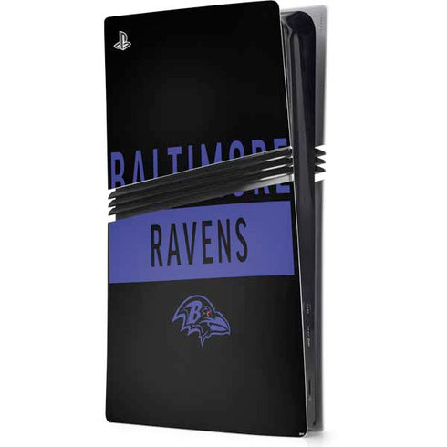 NFL Baltimore Ravens Black Performance Series PlayStation PS5 Skins