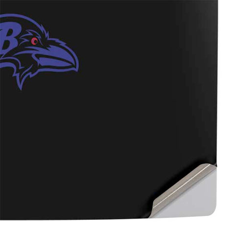 NFL Baltimore Ravens Black Performance Series PS5 Pro Console Skin