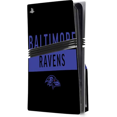 NFL Baltimore Ravens Black Performance Series PlayStation PS5 Skins