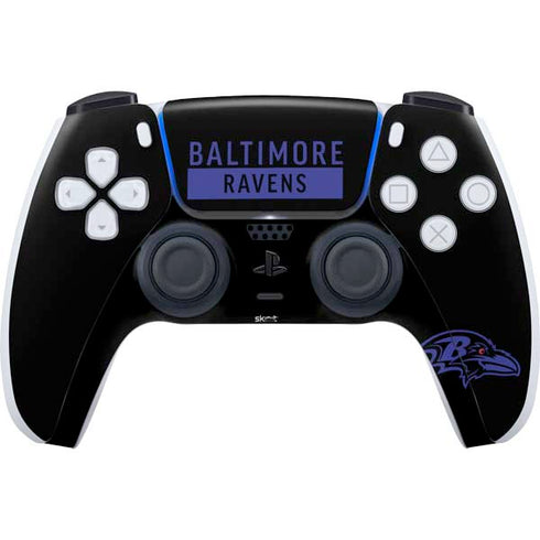 NFL Baltimore Ravens Black Performance Series PlayStation PS5 Skins