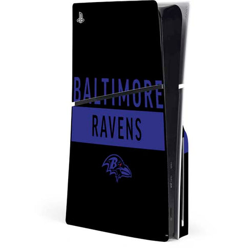 NFL Baltimore Ravens Black Performance Series PlayStation PS5 Skins