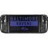 NFL Baltimore Ravens Black Performance Series Steam Deck Handheld Gaming Computer Skin