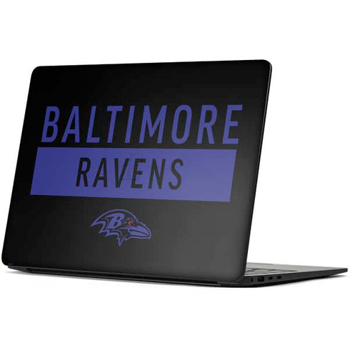 NFL Baltimore Ravens Black Performance Series Surface Laptop 7 13.8in Skin