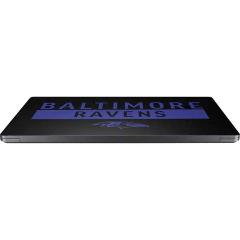 NFL Baltimore Ravens Black Performance Series Surface Laptop 7 15in Skin