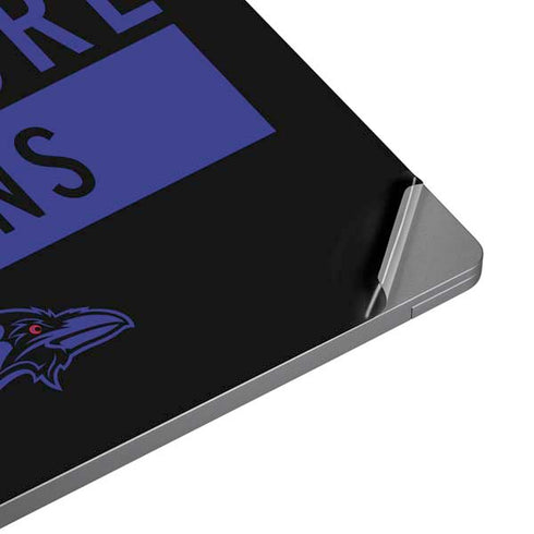 NFL Baltimore Ravens Black Performance Series Laptop Skins