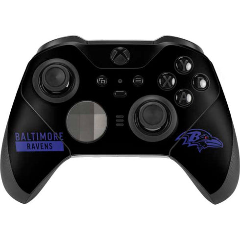 NFL Baltimore Ravens Black Performance Series Xbox Elite Wireless Controller Series 2 Skin