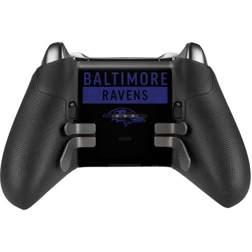 NFL Baltimore Ravens Black Performance Series Xbox Elite Wireless Controller Series 2 Skin