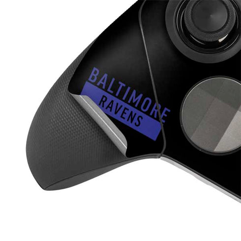 NFL Baltimore Ravens Black Performance Series Xbox Elite Wireless Controller Series 2 Skin