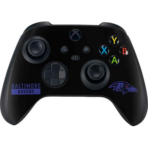 NFL Baltimore Ravens Black Performance Series Xbox Series X Bundle Skin