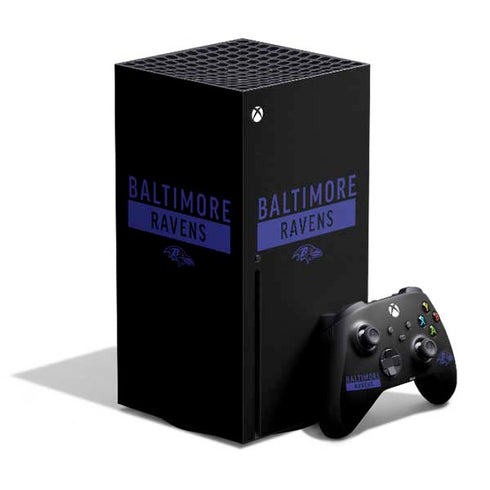 NFL Baltimore Ravens Black Performance Series Xbox Series X Skins