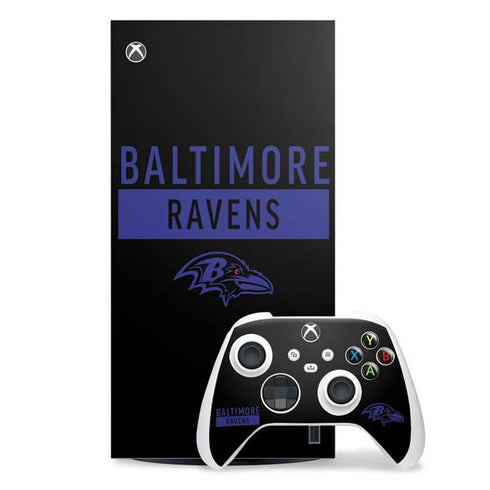 NFL Baltimore Ravens Black Performance Series Xbox Series X Skins