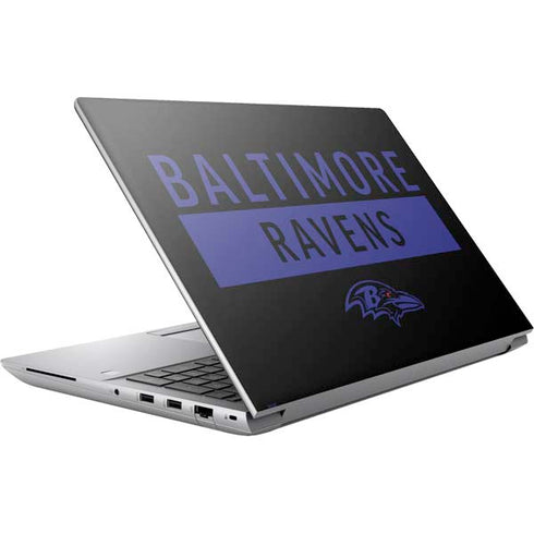 NFL Baltimore Ravens Black Performance Series HP ZBook Fury 16 G10 Skin