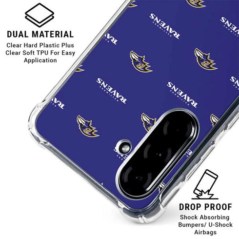 NFL Baltimore Ravens Blitz Series Galaxy A36 5G Clear Case