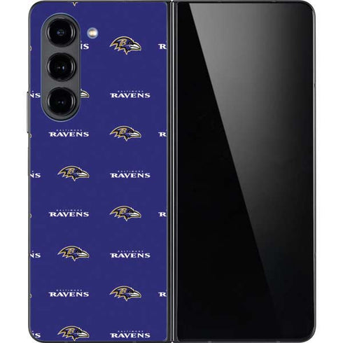NFL Baltimore Ravens Blitz Series Galaxy Z Fold5 5G Skin