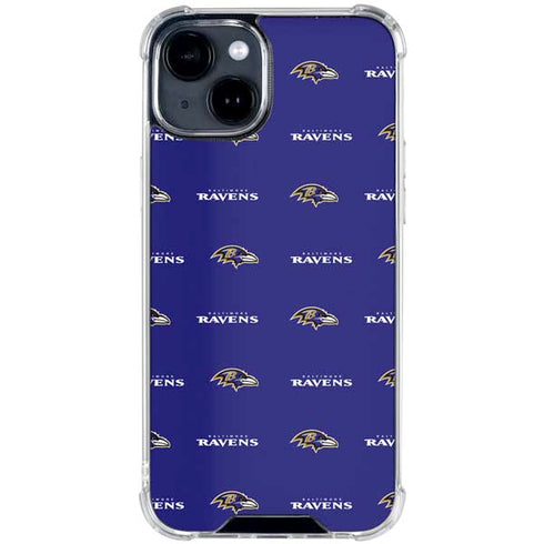NFL Baltimore Ravens Blitz Series iPhone 15 Clear Case
