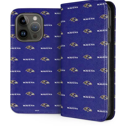 NFL Baltimore Ravens Blitz Series iPhone 15 Pro Folio Case
