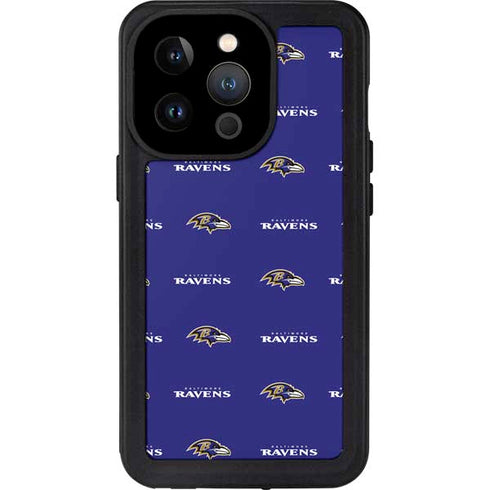 NFL Baltimore Ravens Blitz Series iPhone 15 Pro Waterproof Case