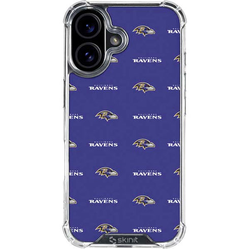 NFL Baltimore Ravens Blitz Series iPhone 16 Plus Clear Case