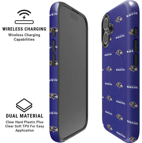 NFL Baltimore Ravens Blitz Series iPhone 16 Plus Magsafe Impact Case