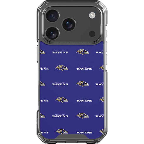 NFL Baltimore Ravens Blitz Series iPhone 18 Pro Clear Case