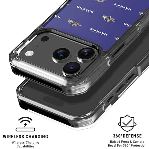 NFL Baltimore Ravens Blitz Series iPhone 18 Pro Clear Case