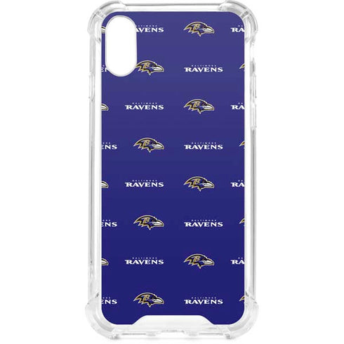 NFL Baltimore Ravens Blitz Series iPhone XS Clear Case
