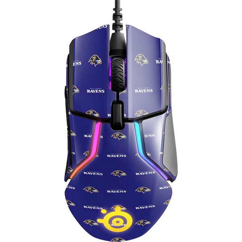 NFL Baltimore Ravens Blitz Series SteelSeries Rival 600 Gaming Mouse Skin