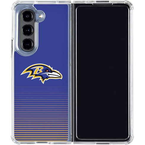 NFL Baltimore Ravens Breakaway Galaxy Z Fold5 5G Clear Case