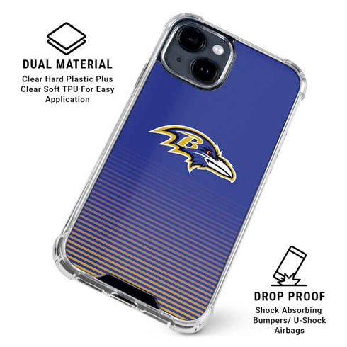 NFL Baltimore Ravens Breakaway iPhone 15 Clear Case