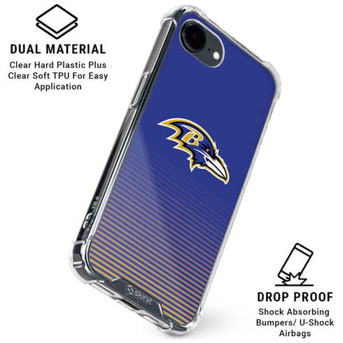 NFL Baltimore Ravens Breakaway iPhone 16e Clear Case