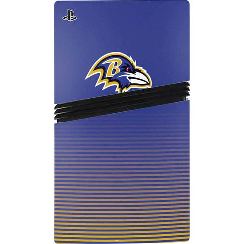 NFL Baltimore Ravens Breakaway PS5 Pro Disk Console Skin