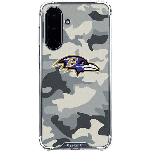 NFL Baltimore Ravens Camo Galaxy A36 5G Clear Case