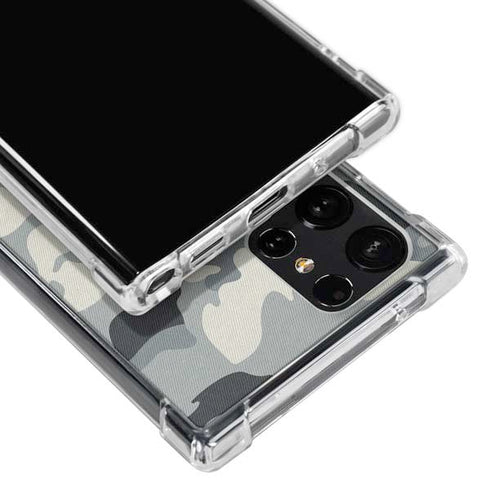 NFL Baltimore Ravens Camo Galaxy S23 Ultra Clear Case