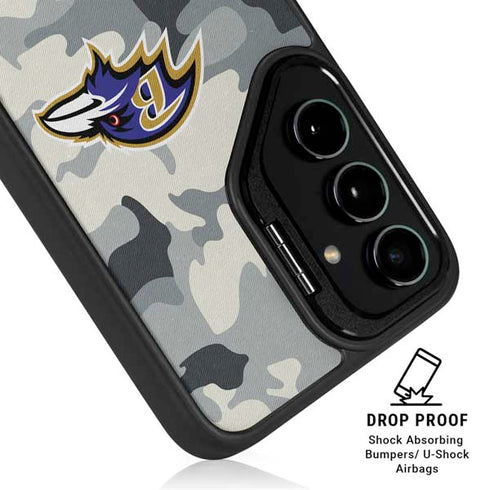 NFL Baltimore Ravens Camo Galaxy S24 FE Kickstand Case