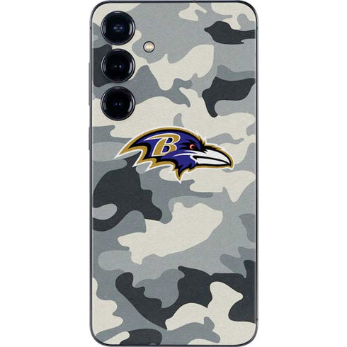 NFL Baltimore Ravens Camo Galaxy S25 Plus Skin