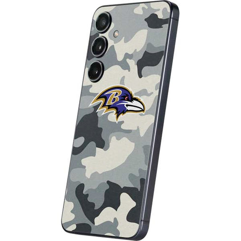 NFL Baltimore Ravens Camo Galaxy S25 Plus Skin