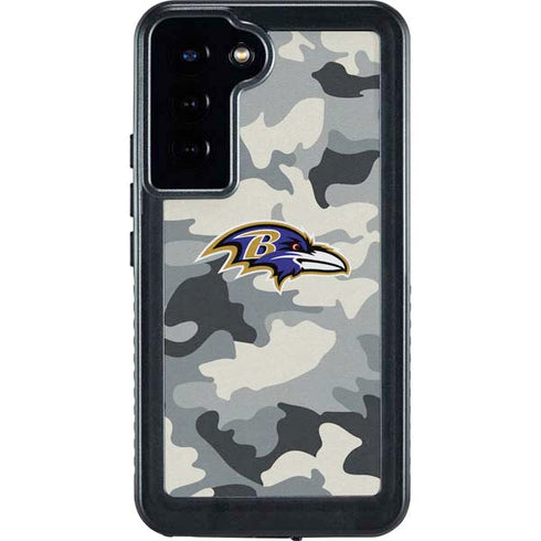 NFL Baltimore Ravens Camo Galaxy S24 Plus Waterproof Case
