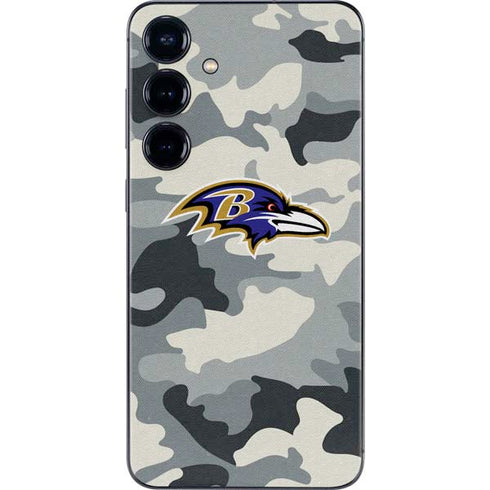 NFL Baltimore Ravens Camo Galaxy S25 Skin