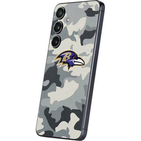 NFL Baltimore Ravens Camo Galaxy S25 Skin