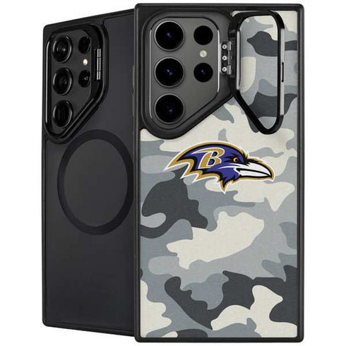 NFL Baltimore Ravens Camo Galaxy S24 Ultra Kickstand Case