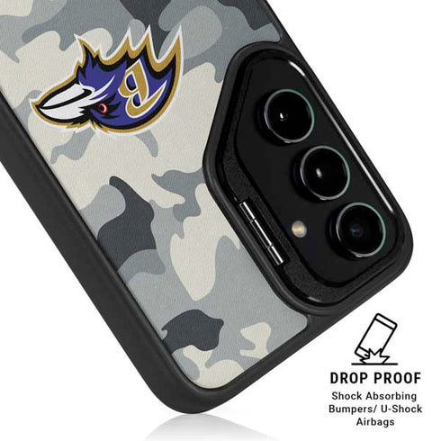 NFL Baltimore Ravens Camo Galaxy S25 Ultra Kickstand Case