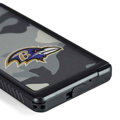 NFL Baltimore Ravens Camo Galaxy S24 Ultra Waterproof Case