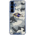 NFL Baltimore Ravens Camo Galaxy S25 Plus Clear Case