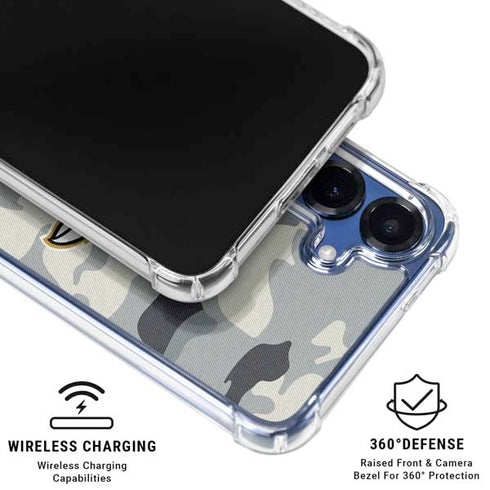NFL Baltimore Ravens Camo Galaxy S25 Plus Clear Case