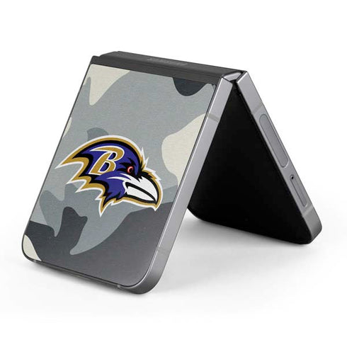 NFL Baltimore Ravens Camo Galaxy Z Flip6 Skin