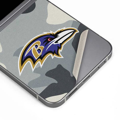 NFL Baltimore Ravens Camo Galaxy Z Flip6 Skin