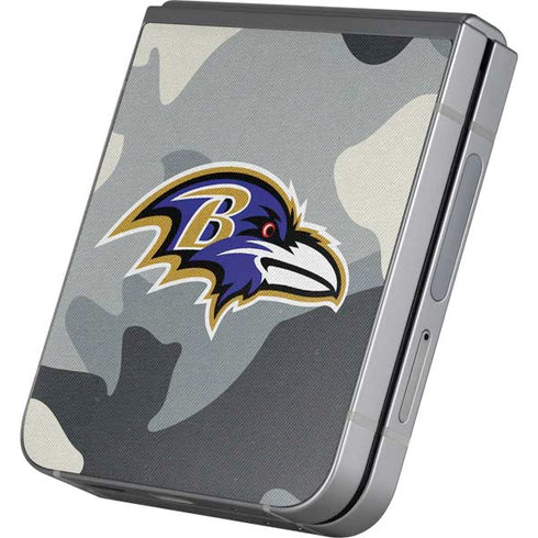NFL Baltimore Ravens Camo Galaxy Z Flip6 Skin