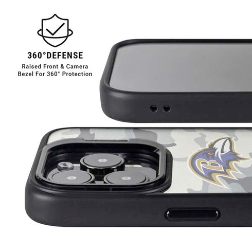 NFL Baltimore Ravens Camo iPhone 13 Pro Kickstand Case