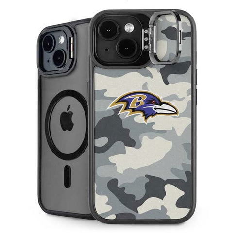 NFL Baltimore Ravens Camo iPhone 14 Plus Kickstand Case