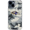 NFL Baltimore Ravens Camo iPhone 15 Clear Case